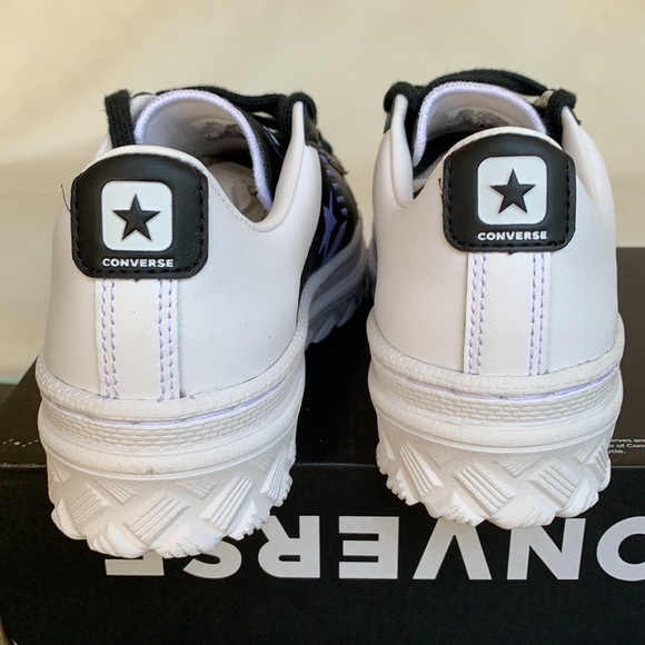 CONVERSE PRO LEATHER OX BLACK/WHITE WMNS - Picture 12 of 16